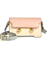 Marni - Mini Trunkaroo Colorblock Leather Shoulder Bag - Lyst