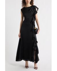Chelsea28 - Asymmetric Ruffle A-Line Dress - Lyst