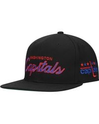 Mitchell & Ness - Washington Capitals Core Team Script 2.0 Snapback Hat - Lyst