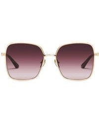 Quay - 5Th Ave 58Mm Gradient Square Sunglasses - Lyst