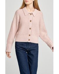 Wayf - Bea Collared Cardigan - Lyst