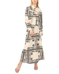 Halogen® - Print Sleeveless Maxi Dress With Jacket - Lyst