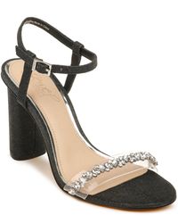 tangerine crystal embellished sandal