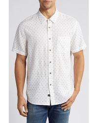 Rails - Carson Short Sleeve Linen Blend Button-up Shirt - Lyst