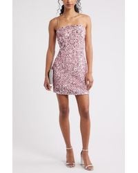 BP. - Strapless Sequin Minidress - Lyst