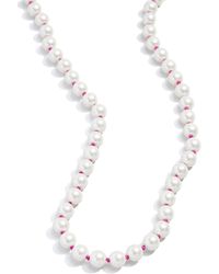 BaubleBar - Juliet Imitation Pearl Beaded Necklace - Lyst