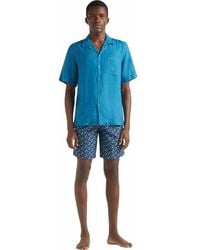 Vilebrequin - Linen Solid Bowling Shirt - Lyst