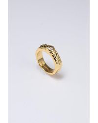 Classicharms - Sylvie Cubic Zirconia Molten Stackable Ring - Lyst