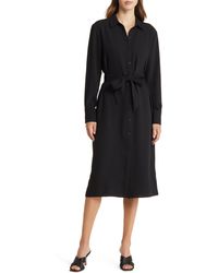 Nordstrom - Long Sleeve Belted Shirtdress - Lyst