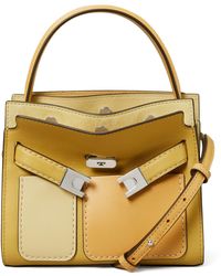 Tory Burch - Petite Lee Radziwill Pocket Leather Double Bag - Lyst