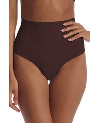 Commando - Smoothing High-Waist Microfiber Thong - Lyst