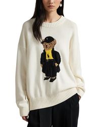 Polo Ralph Lauren - Polo Bear Cotton Crewneck Sweater - Lyst