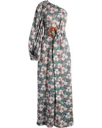 Nackiyé - Nackiyè Great Escape Floral One-shoulder Belted Maxi Dress - Lyst