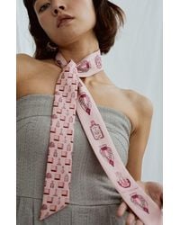 Lost Pattern - Amora Skinny Silk Scarf - Lyst