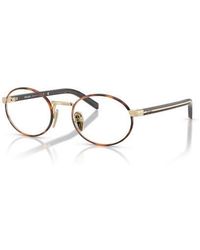 Prada - 52Mm Oval Optical Glasses - Lyst
