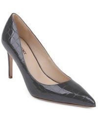 L'Agence - Maelle Snake Print Embossed Leather Pump - Lyst