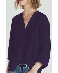ocean + main - Gauze Top - Lyst
