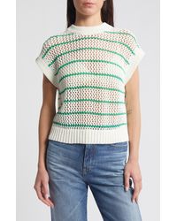 Madewell - Stripe Open Stitch Sweater - Lyst