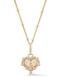 Orly Marcel - Diamond Heart Pendant Necklace - Lyst