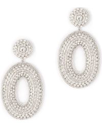 Deepa Gurnani - Odeya Crystal Drop Earrings - Lyst