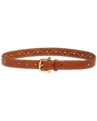 FRAME - Embellished Leather Belt - Lyst