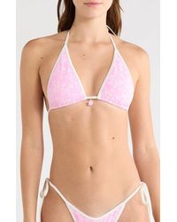 Kulani Kinis - Bind Triangle Halter Bikini Top - Lyst