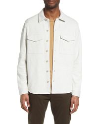 Vince - Cotton Blend Shirt Jacket - Lyst