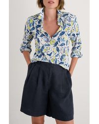 Seasalt Cornwall - Larissa Floral Organic Cotton Button-Up Shirt - Lyst