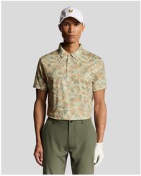 Lyle & Scott - Golf Digital Floral Polo Shirt - Lyst