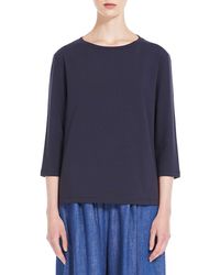 Weekend by Maxmara - Multia Stretch Cotton Jersey Top - Lyst