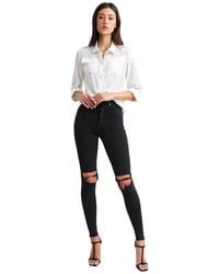 Belle & Bloom - Eclipse Rolled Sleeve Blouse - Lyst