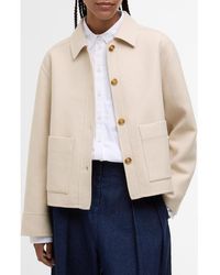 Barbour - Ashdon Double Face Wool Blend Overshirt - Lyst