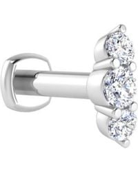 Seed2Stone - Triple-Threat Diamond Flat Back Single Stud - Lyst