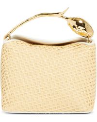 Erdem - Mini Bloom Raffia Handbag - Lyst