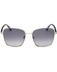 Tom Ford - Fern 57Mm Polarized Square Sunglasses - Lyst