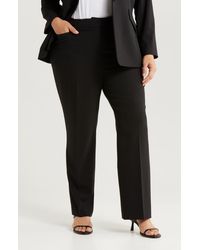 Tahari - Bird Eye Straight Leg Pants - Lyst