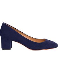 Santoni - Suede Low-Heel Pump - Lyst