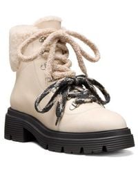 Stuart Weitzman - Hudson Lite Genuine Shearling Lined Lace-Up Bootie - Lyst