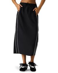 Steve Madden - Danielle Piped Drawstring Waist Skirt - Lyst