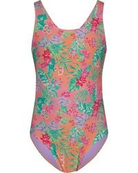 Roxy - Kids' Coastal Breeze Cutout Rib One-Piece Swimsuit - Lyst