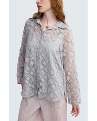 Luukaa - Maren Batik-Effect Tunic Shirt - Lyst