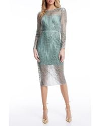 open lace back dress Iris Gown – Dress the Population main image 0