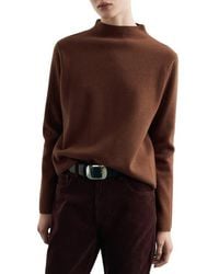 Mango - Funnel Neck Sweater - Lyst