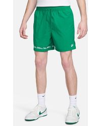 Nike - Club Flow Embroidered Nylon Shorts - Lyst