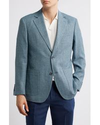 Nordstrom - Henrik Trim Fit Italian Wool & Linen Blend Jacket - Lyst