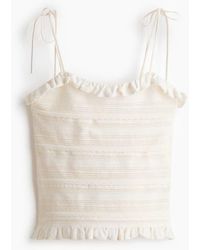 H&M - Pointelle-Knit Tie-Strap Top - Lyst