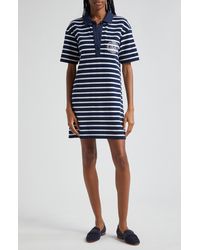 Veronica Beard - Terrence Stripe Cotton Blend T-shirt Dress - Lyst