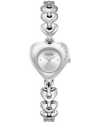 Guess - Valerie Heart Bracelet Watch, 28Mm - Lyst