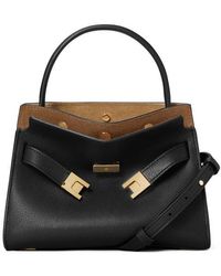 Tory Burch - Lee Radziwill Petite Leather Double Bag - Lyst