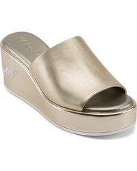 Karl Lagerfeld - Calvina Slide Wedge Sandals - Lyst